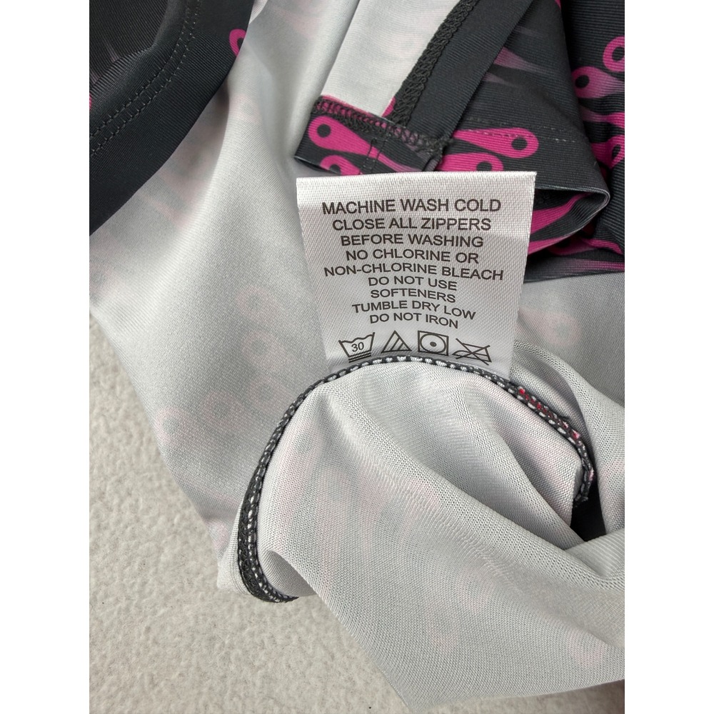 Terry Mixie Skort Women Medium Black Pink Minilink Cycling Athletic Skirt NEW - Picture 5 of 9